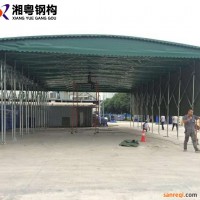 广州厂家直供推拉雨棚汽车帆布伸缩雨棚遮阳篷